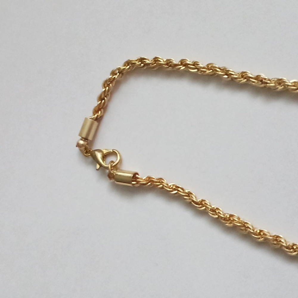 Gold Rope Necklace - Picture 2 of 3